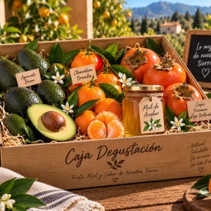 Caja Degustación de temporada - Mandarinas, Aguacates, Caqui y Miel