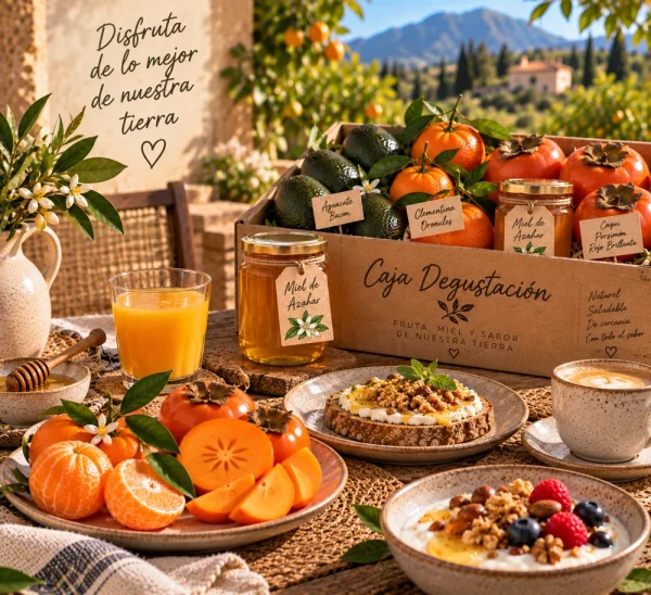Caja Degustación de temporada - Mandarinas, Aguacates, Caqui y Miel - Imagen 2